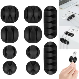 Cable Holder & Supporter – Secure & Organize All Types of Cables (10 Pc)