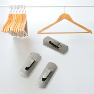 Heavy Duty Self-Adhesive Stainless Hooks – Waterproof For Robes, Coats & Towels